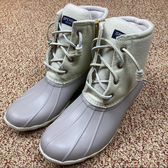 Sperry Ivory Duck Boots NWT - Picture 8 of 10